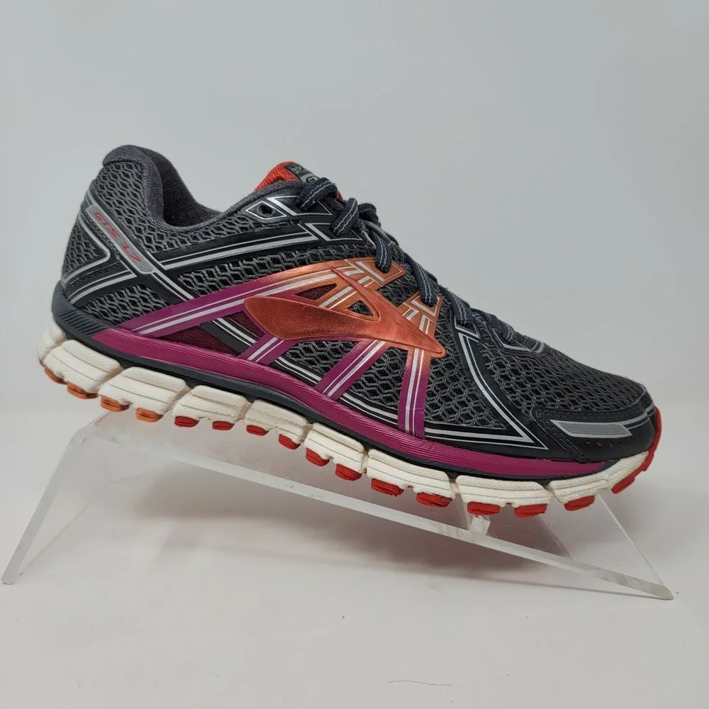 Brooks Womens Sneakers Sz 8.5 B GTS Seventeen 17 Running Shoes Gray Casual